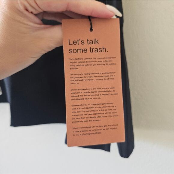 NWT Girlfriend Collective Black Sport Skort - Picture 8 of 14